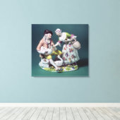 Meissen figuur van de verkoper van pluimvee, c.175 canvas afdruk (Insitu (Houten vloer))