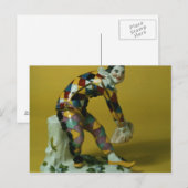 Meissen figuur van Harlequin, c.1750 Briefkaart (Voorkant / Achterkant)