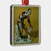 Meissen figuur van Harlequin, c.1750 Metalen Ornament (Rechts)