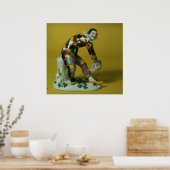 Meissen figuur van Harlequin, c.1750 Poster (Keuken)