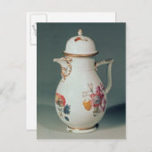 Meissen koffiepot, c.1740-50 briefkaart (Voorkant / Achterkant)