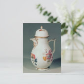 Meissen koffiepot, c.1740-50 briefkaart (Staand voorkant)