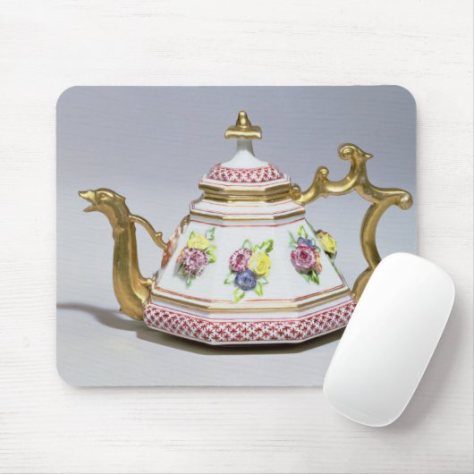 meissen octagonal teapot, c.1718 muismat (Met muis)