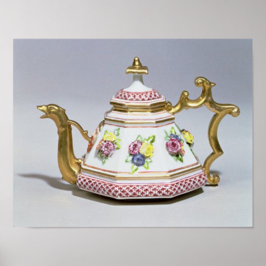 meissen octagonal teapot, c.1718 poster (Voorkant)