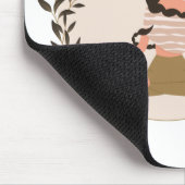 Meisserende vrouw maan faseert leaf boho klassiek muismat (Hoek)