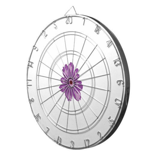 Meisstijl, lichte eierplant, gebleekte cedar dartbord (Voorkant Rechts)