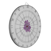 Meisstijl, lichte eierplant, gebleekte cedar dartbord (Voorkant Links)