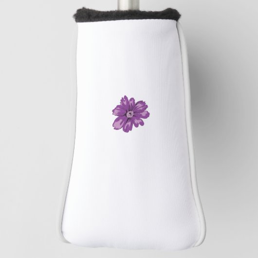 Meisstijl, lichte eierplant, gebleekte cedar golfheadcover (Draai 90)