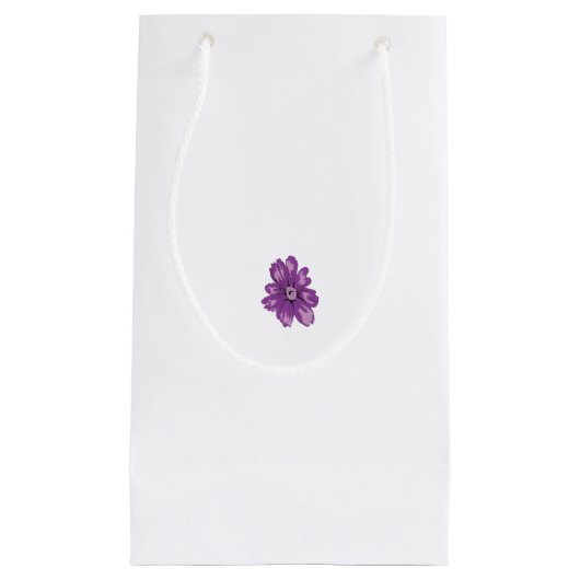 Meisstijl, lichte eierplant, gebleekte cedar klein cadeauzakje (Voorkant)