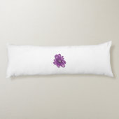 Meisstijl, lichte eierplant, gebleekte cedar lichaamskussen (Achterkant)