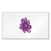 Meisstijl, lichte eierplant, gebleekte cedar magnetisch visitekaartje (Voorkant)