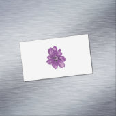 Meisstijl, lichte eierplant, gebleekte cedar magnetisch visitekaartje (Voorbeeld)