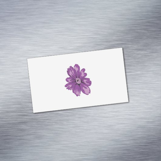 Meisstijl, lichte eierplant, gebleekte cedar magnetisch visitekaartje (Voorbeeld)