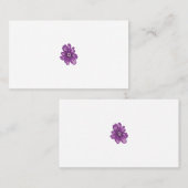 Meisstijl, lichte eierplant, gebleekte cedar plaatskaartje (Voorkant / Achterkant)