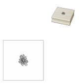 Meisstijl, lichte eierplant, gebleekte cedar rubberstempel (Gestempeld)