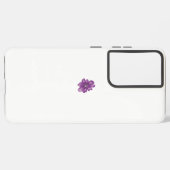 Meisstijl, lichte eierplant, gebleekte cedar samsung galaxy hoesje (Linkerkant)