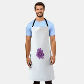 Meisstijl, lichte eierplant, gebleekte cedar schort (Gedragen)