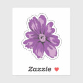 Meisstijl, lichte eierplant, gebleekte cedar sticker (Vel)