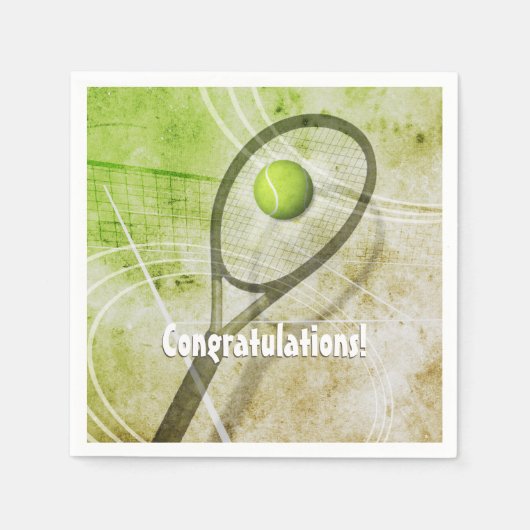 Meistennis gepersonaliseerd servetten (Voorkant)