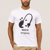 meistr pysgota | Kapitein in Welsh T-shirt (Voorkant)