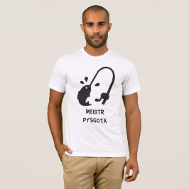 meistr pysgota | Kapitein in Welsh T-shirt