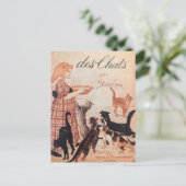 Meisvoer Vintage Steinlen Poster Briefkaart (Staand voorkant)