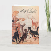 Meisvoer Vintage Steinlen Poster Kaart (Achterkant)