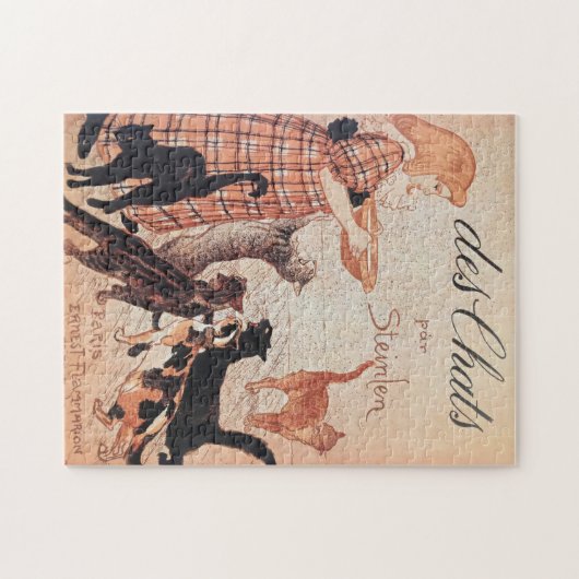 Meisvoer Vintage Steinlen Poster Legpuzzel (Horizontaal)