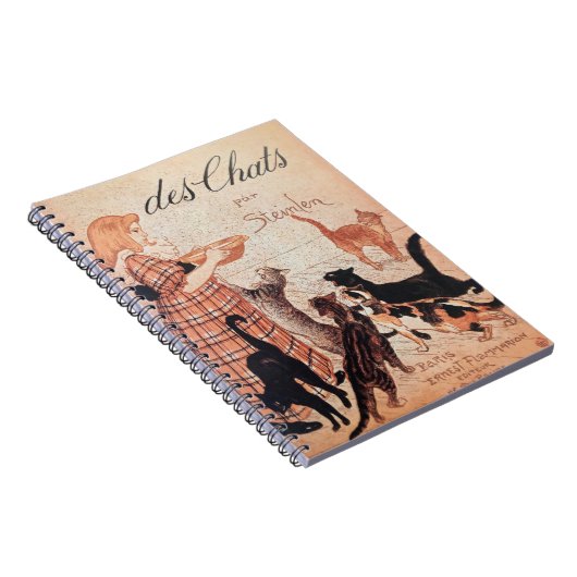 Meisvoer Vintage Steinlen Poster Notitieboek (Rechterzijde)