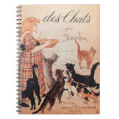 Meisvoer Vintage Steinlen Poster Notitieboek (Voorkant)