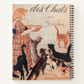 Meisvoer Vintage Steinlen Poster Notitieboek (Achterkant)