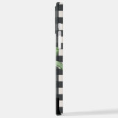 Meisvrij Floral Black White Buffalo Pset Name iPhone Hoesje (Linkerkant)