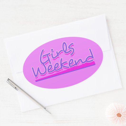 Meisweekend Ovale Sticker (Envelop)