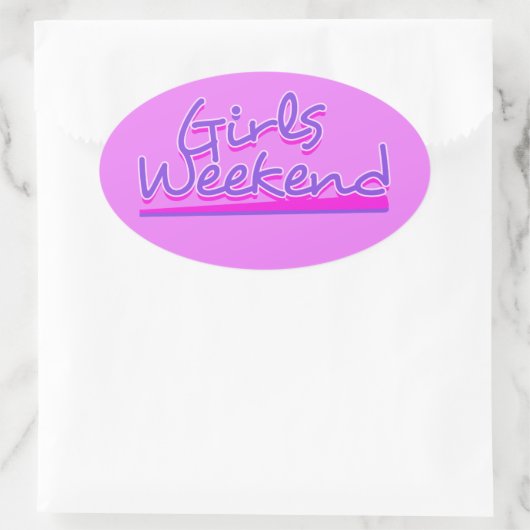 Meisweekend Ovale Sticker (Tas)