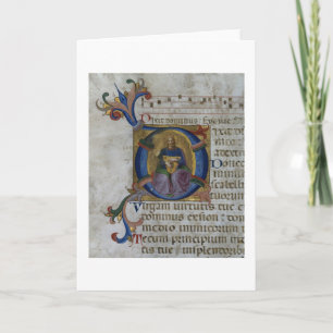 Mej. 531 f.169v die Historiated aanvankelijke "D" Notitiekaartje