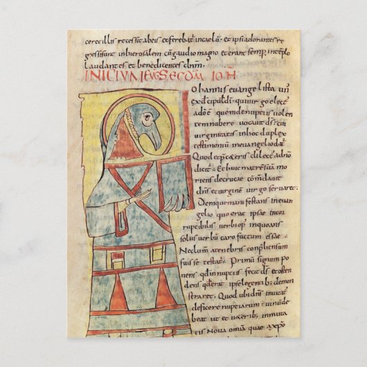Mej. 8 f.95v St. John de Evangelist Briefkaart (Voorkant)