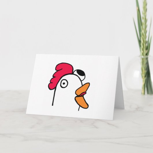 Mej. Rude Chicken Head Card Kaart (Voorkant)
