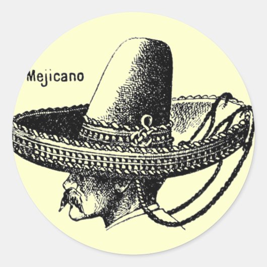 Mejicano-Mexicano Ronde Sticker (Voorkant)