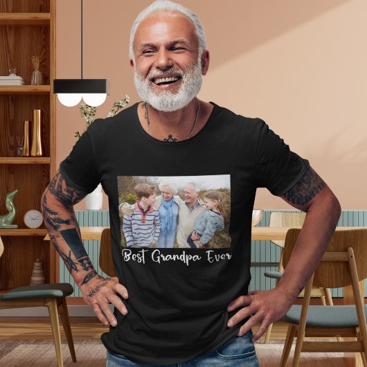 Mejor Foto Familiar del Abuelo T-shirt