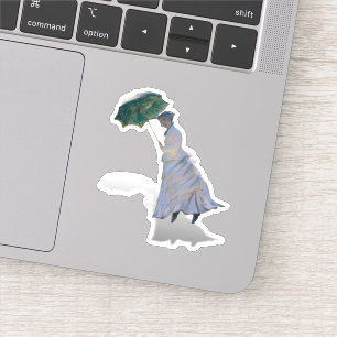 Mejuffrouw Monet wordt omver geblazen Sticker