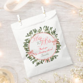 Mejuffrouw wordt Mevrouw Coquette Kerstbal Bruidsf Bedankzakje (Geknipt)