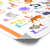 MEKIMI - Dieren Alfabet Illustratief Poster (Hoek)