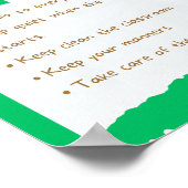 MEKIMI - esthetische afdrukbare regels voor het kl Poster (Hoek)