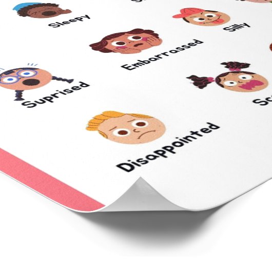 MEKIMI - Illustratieve gevoelens en emoties Poster (Hoek)