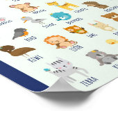 MEKIMI - Kleurrijke geïllustreerde dieren Poster (Hoek)