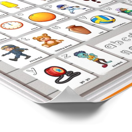 MEKIMI - Poster ontwerp voor Engelse alfabetten (Hoek)