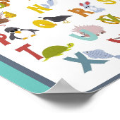 MEKIMI - Schattig Dierenalfabet Poster (Hoek)