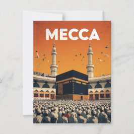 Mekka Hajj Bedevaart Islamitische Briefkaart