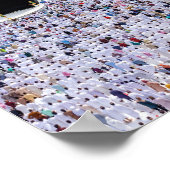 Mekka in Saoedi-Arabië, prachtige moskee Poster (Hoek)