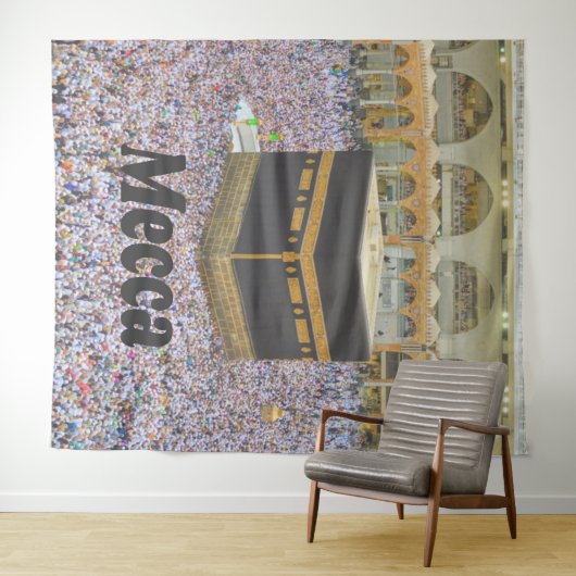 Mekka Saoedi-Arabië Islam heiligste stad, Ka'aba Wandkleed (In Situ (horizontaal))